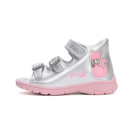 Ponte20 Kislány Szupinált Szandál Cica Cat Silver (22-33)