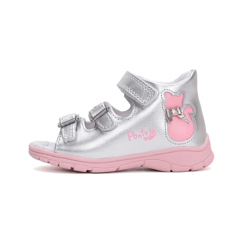 Ponte20 Kislány Szupinált Szandál Cica Cat Silver (22-33)