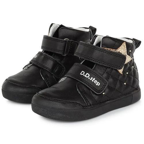 D.D. Step lány magas szárú cipő Black Star (31)
